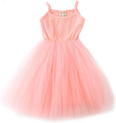Baby Girls Tulle Dresses Toddler Infant Tutu Dress Cotton 6 Months-7 Year Princess Birthday Sundress